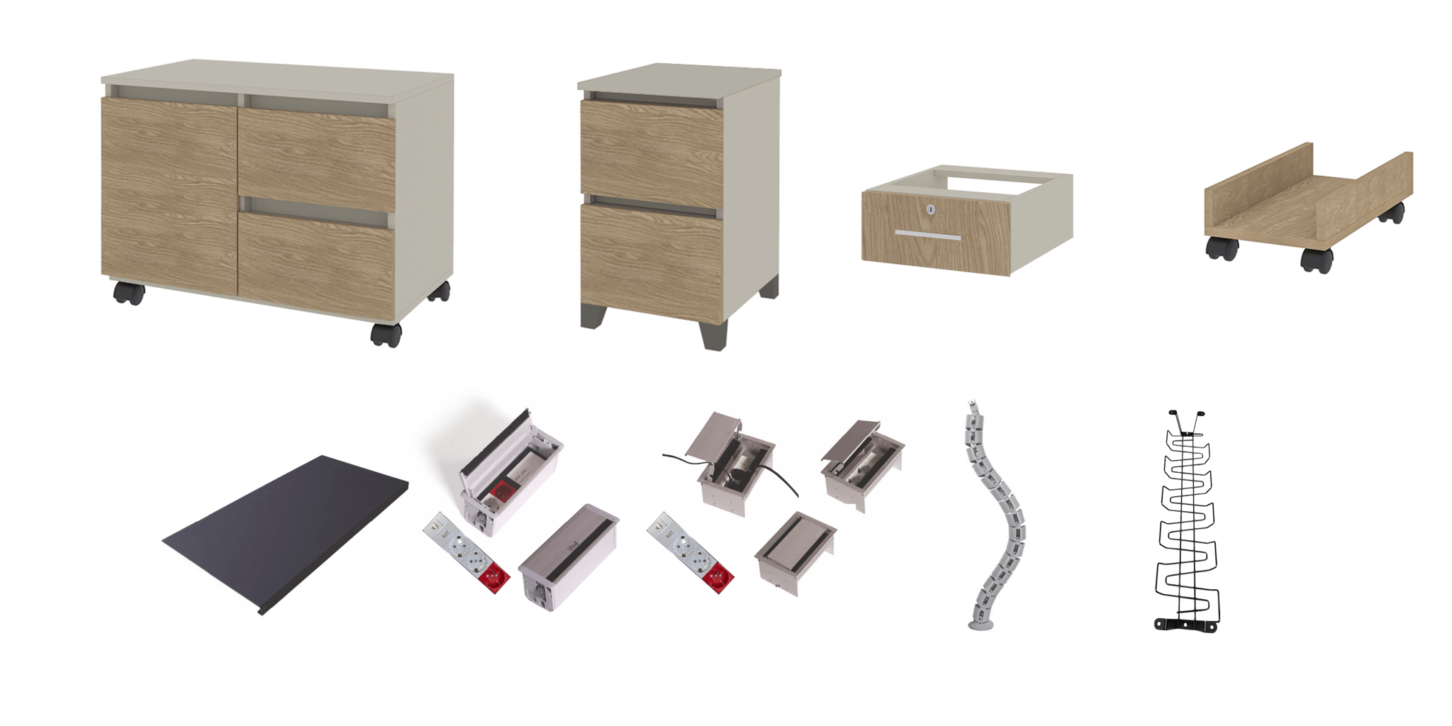 SHELVES, PEDESTALS & ACCESSORIES
